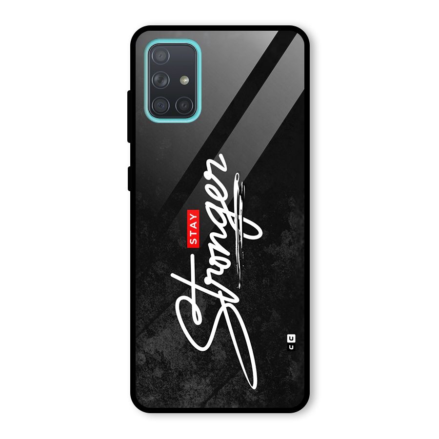 Stay Stronger Glass Back Case for Galaxy A71