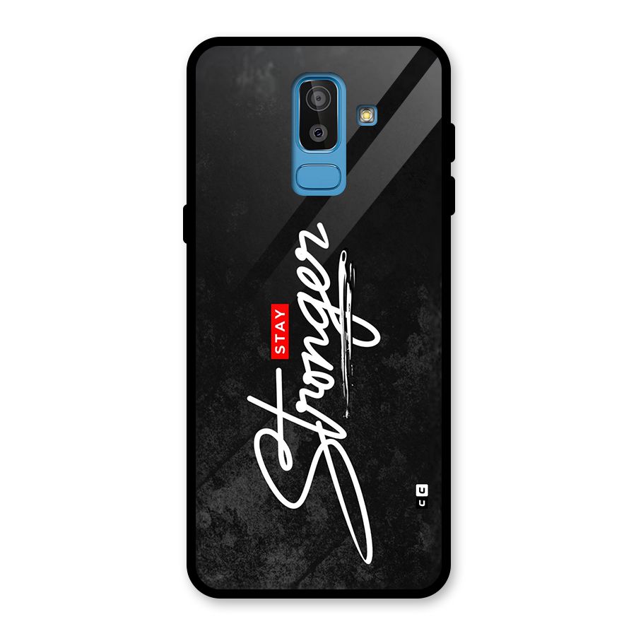 Stay Stronger Glass Back Case for Galaxy J8
