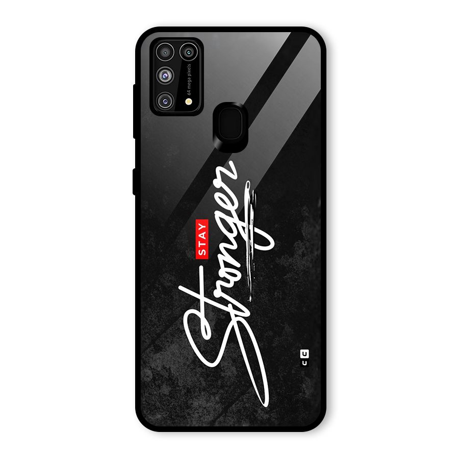 Stay Stronger Glass Back Case for Galaxy M31