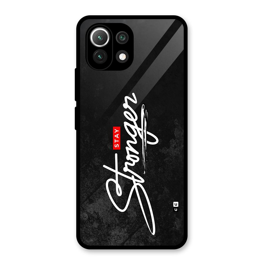 Stay Stronger Glass Back Case for Mi 11 Lite