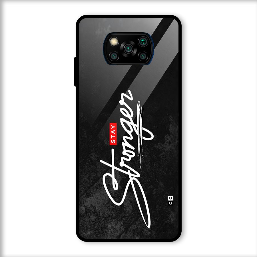 Stay Stronger Glass Back Case for Poco X3