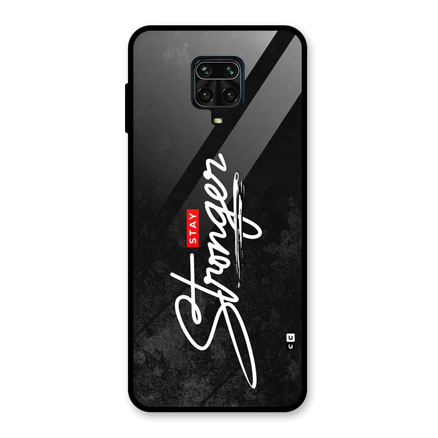 Stay Stronger Glass Back Case for Redmi Note 9 Pro