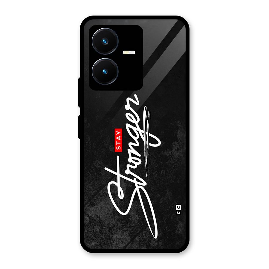 Stay Stronger Glass Back Case for Vivo Y22s