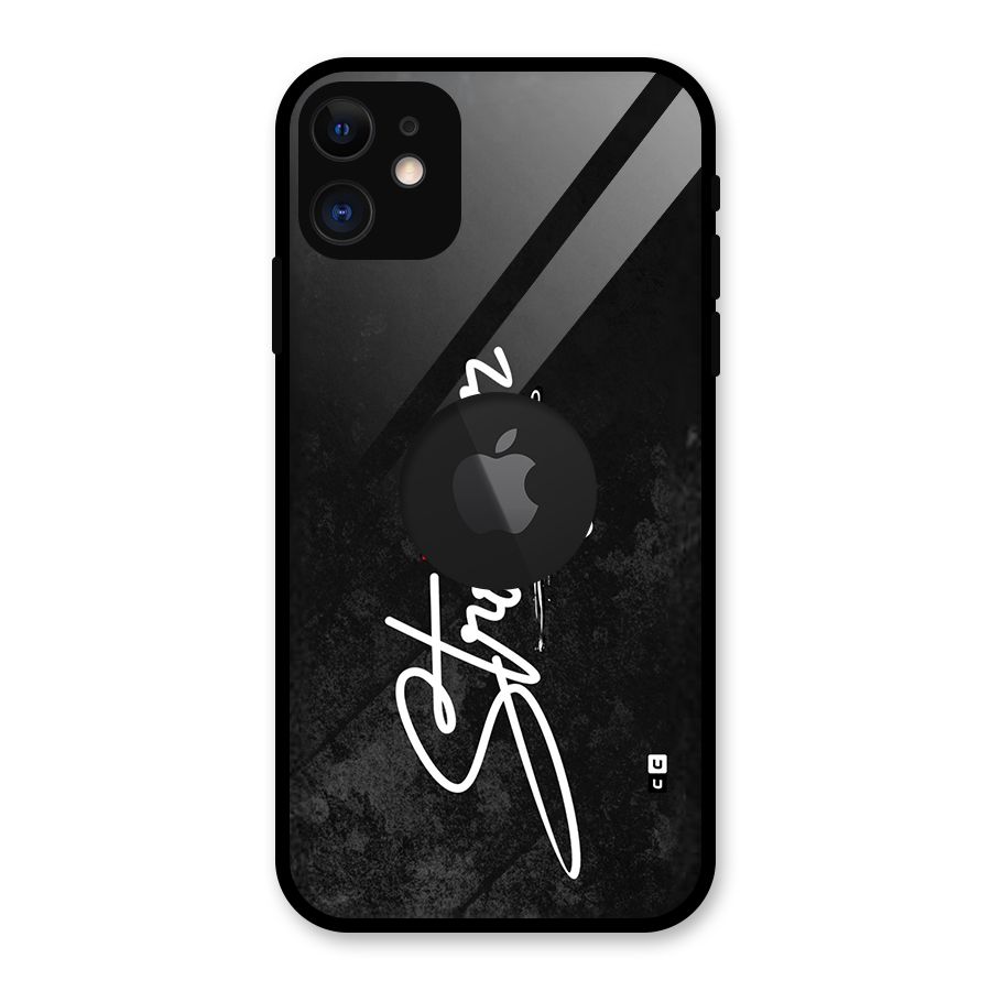 Stay Stronger Glass Back Case for iPhone 11 Logo Cut