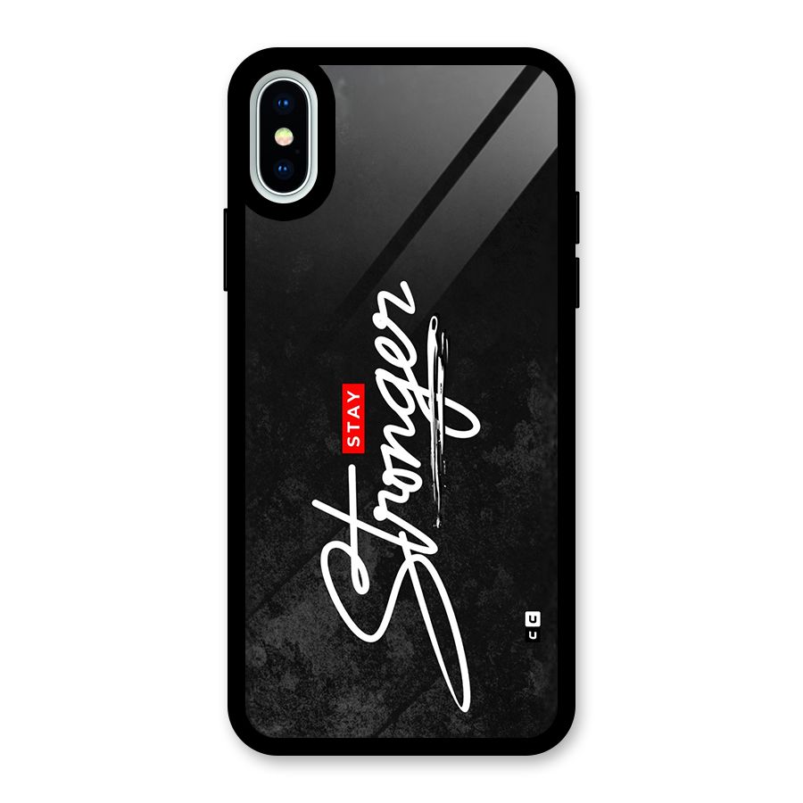 Stay Stronger Glass Back Case for iPhone XS