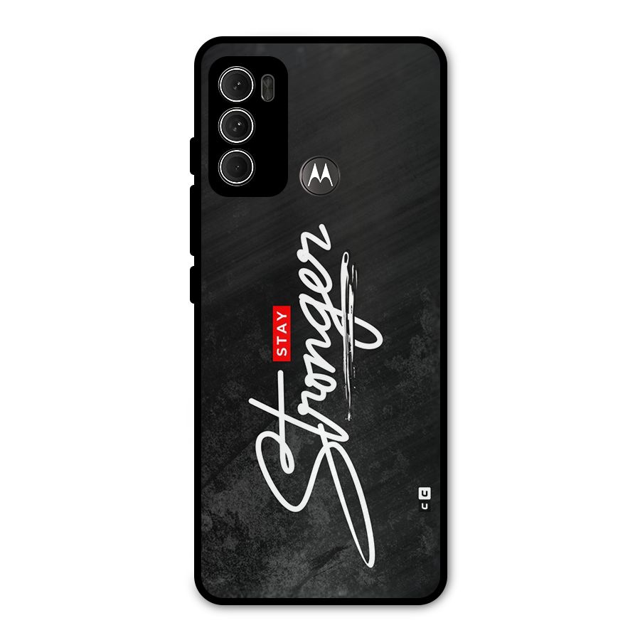 Stay Stronger Metal Back Case for Moto G60