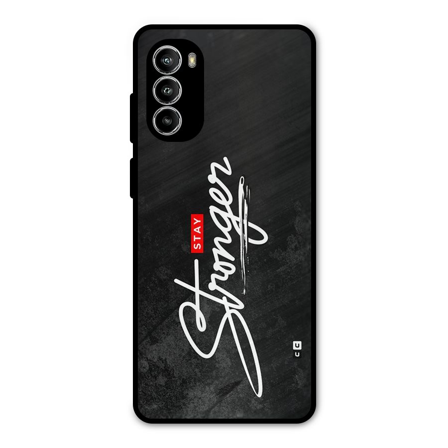 Stay Stronger Metal Back Case for Moto G82