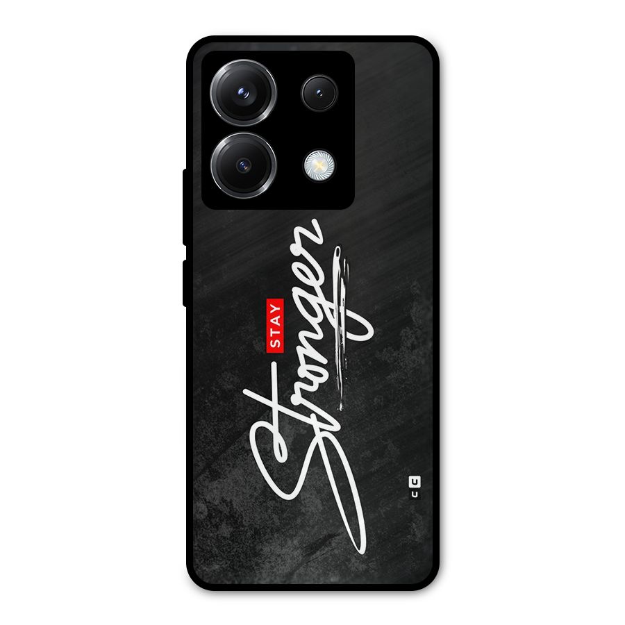 Stay Stronger Metal Back Case for Poco X6