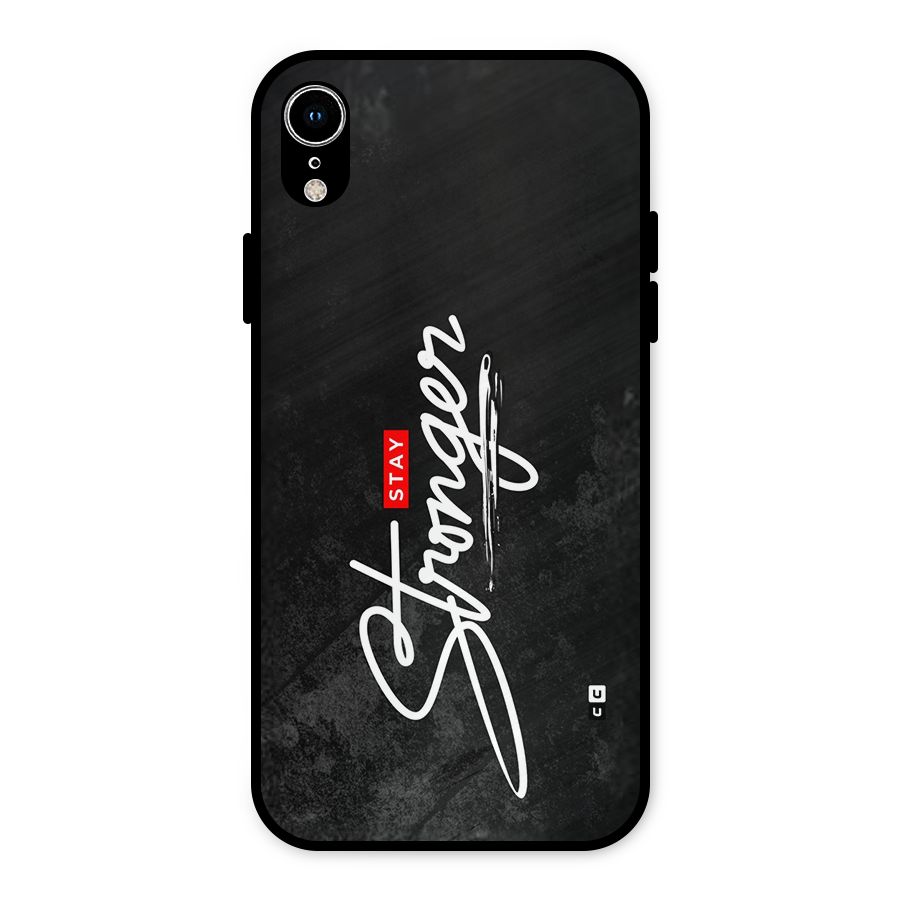 Stay Stronger Metal Back Case for iPhone XR