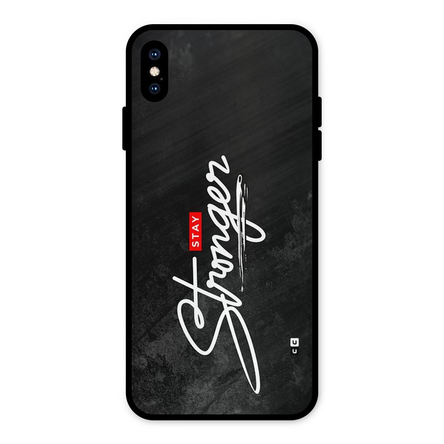 Stay Stronger Metal Back Case for iPhone XS Max