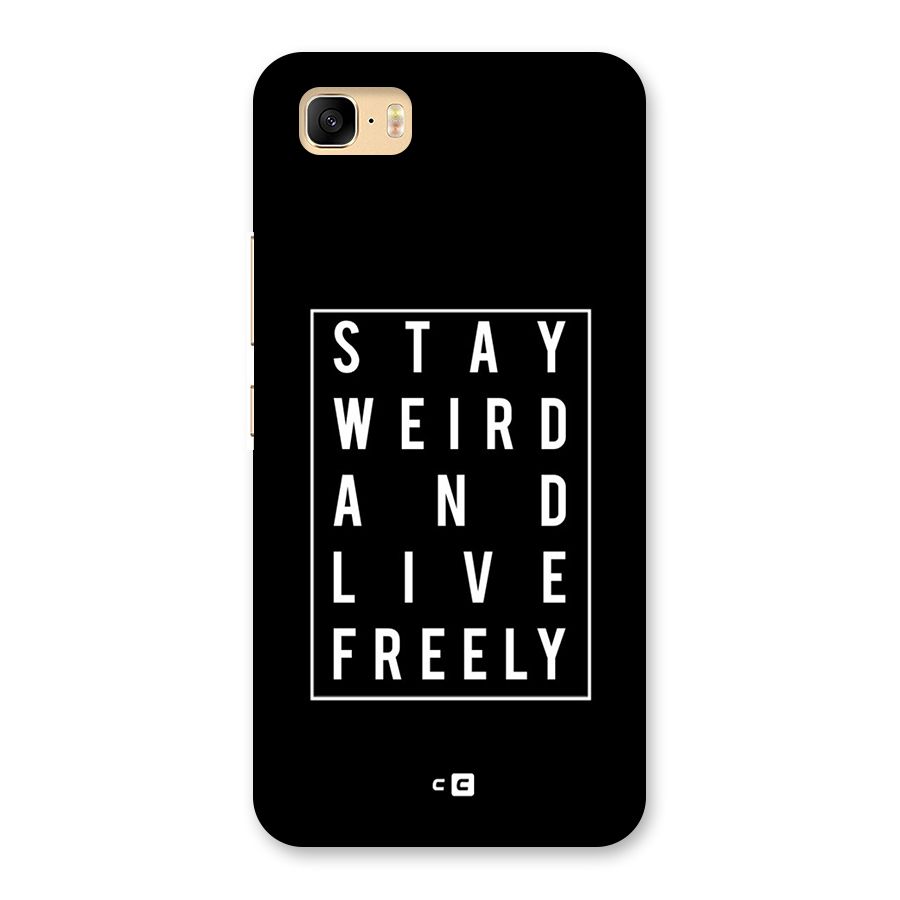 Stay Weird Live Freely Back Case for Zenfone 3s Max