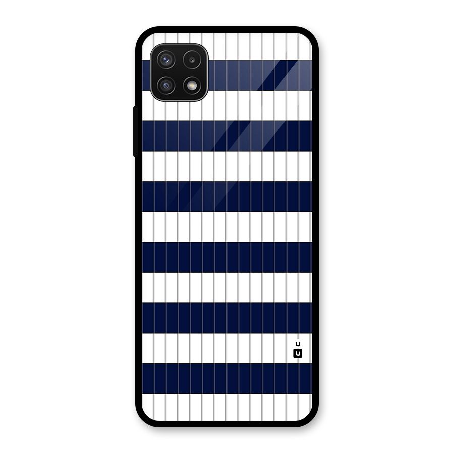Step Stripes Glass Back Case for Galaxy A22 5G