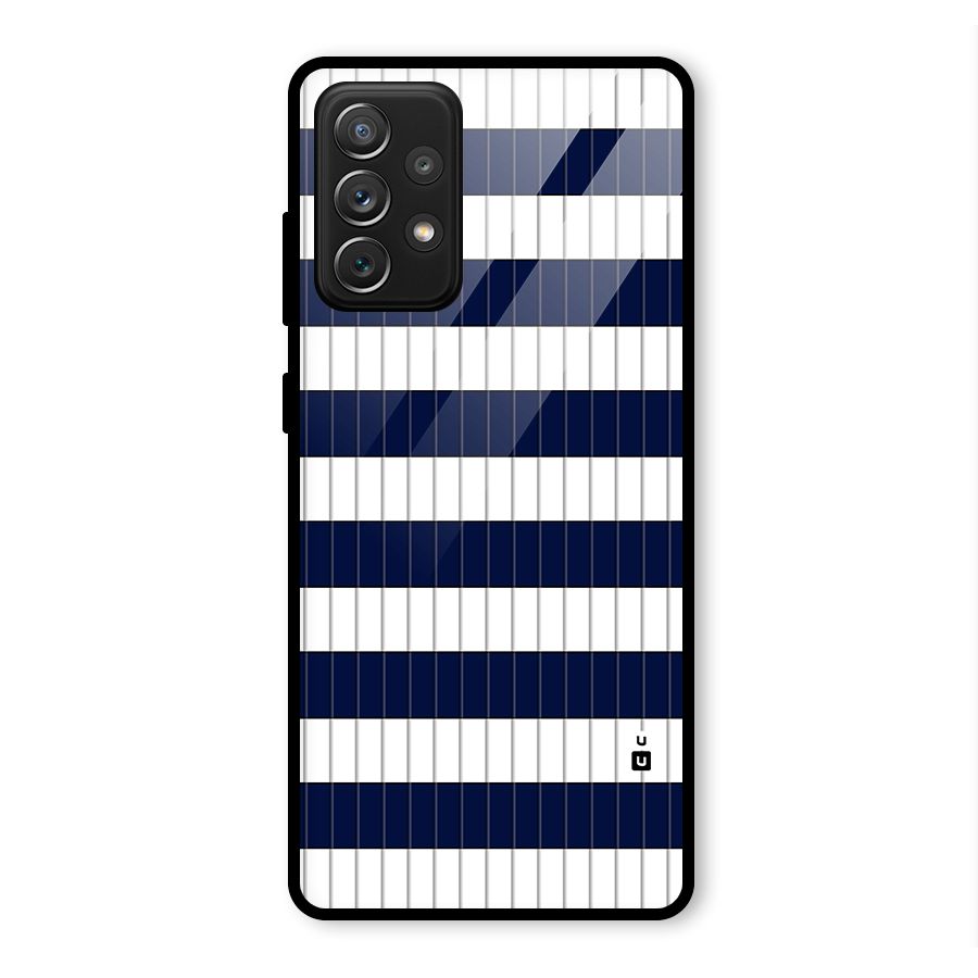 Step Stripes Glass Back Case for Galaxy A72