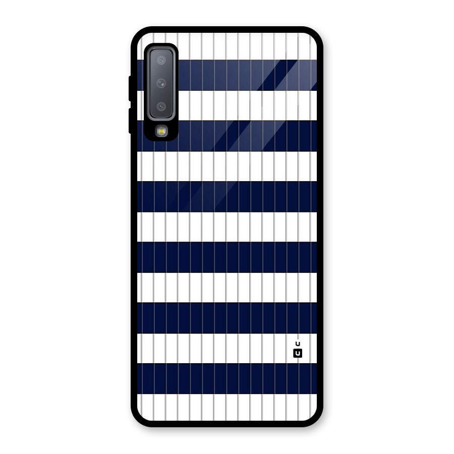 Step Stripes Glass Back Case for Galaxy A7 (2018)