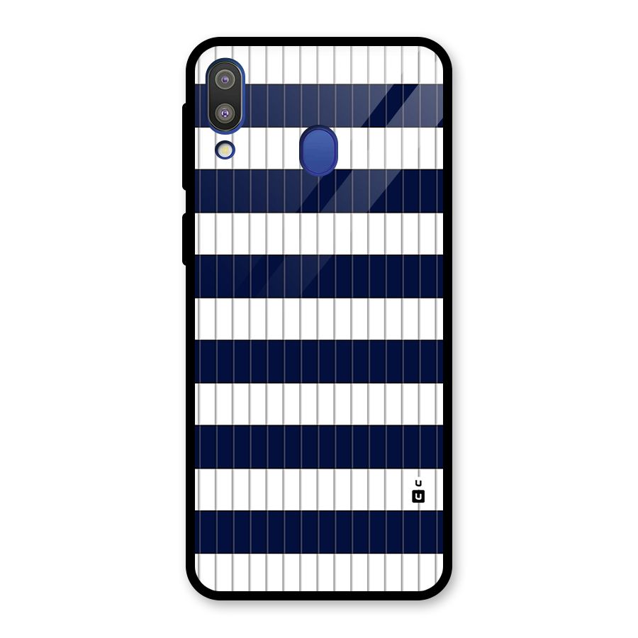 Step Stripes Glass Back Case for Galaxy M20