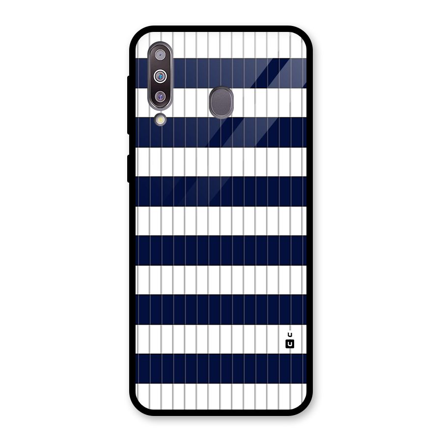 Step Stripes Glass Back Case for Galaxy M30