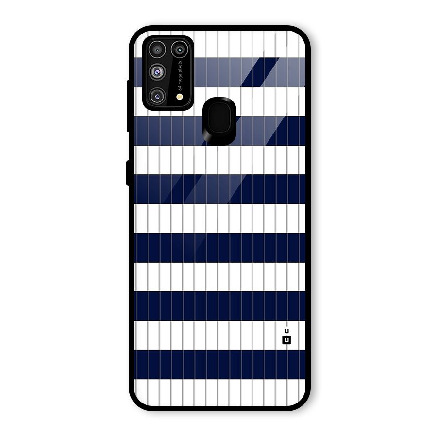 Step Stripes Glass Back Case for Galaxy M31