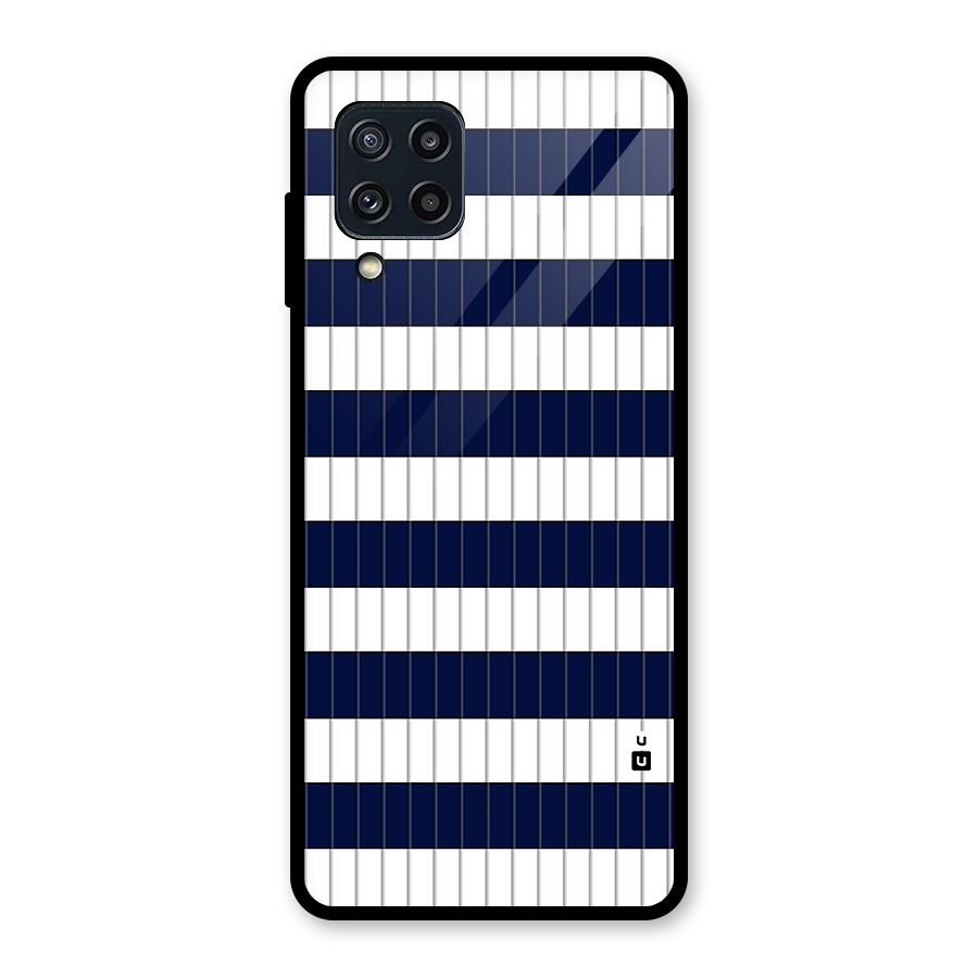 Step Stripes Glass Back Case for Galaxy M32