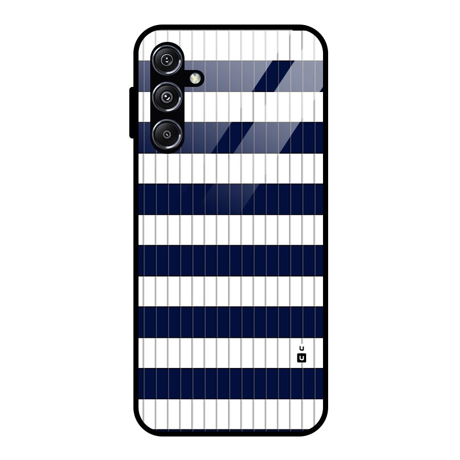 Step Stripes Glass Back Case for Galaxy M34 5G