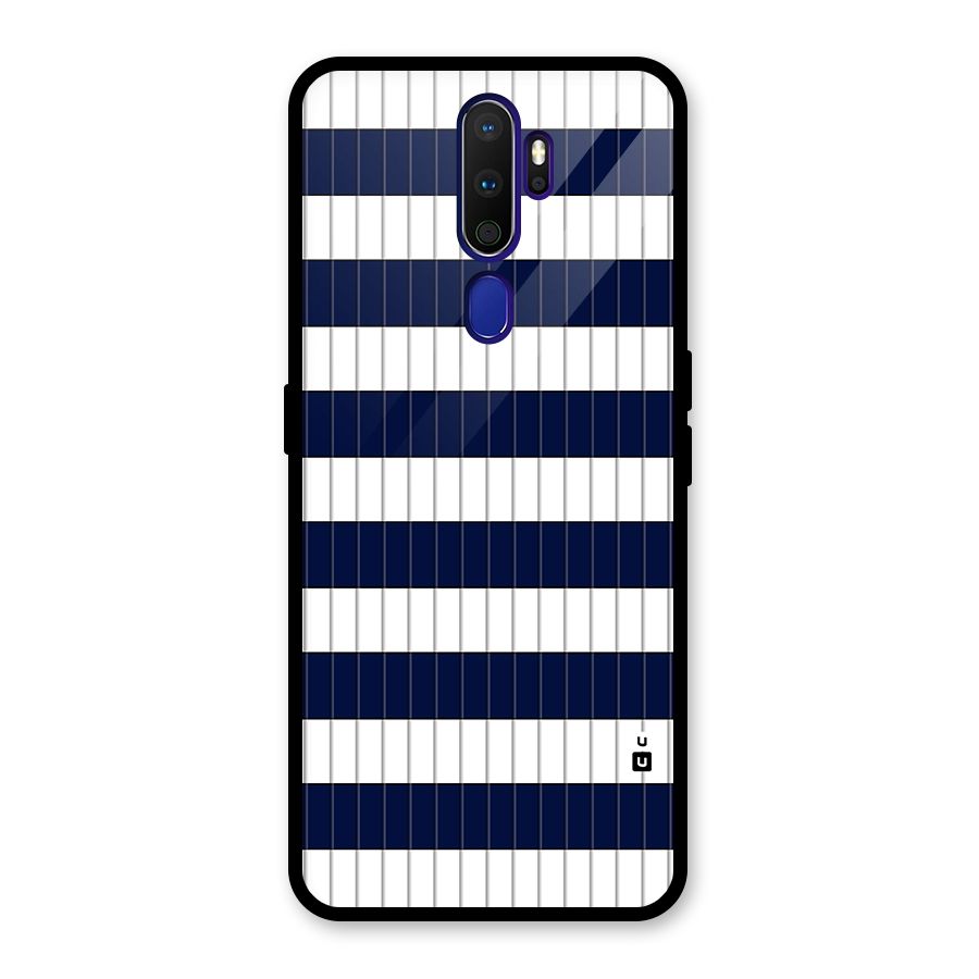 Step Stripes Glass Back Case for Oppo A9 (2020)