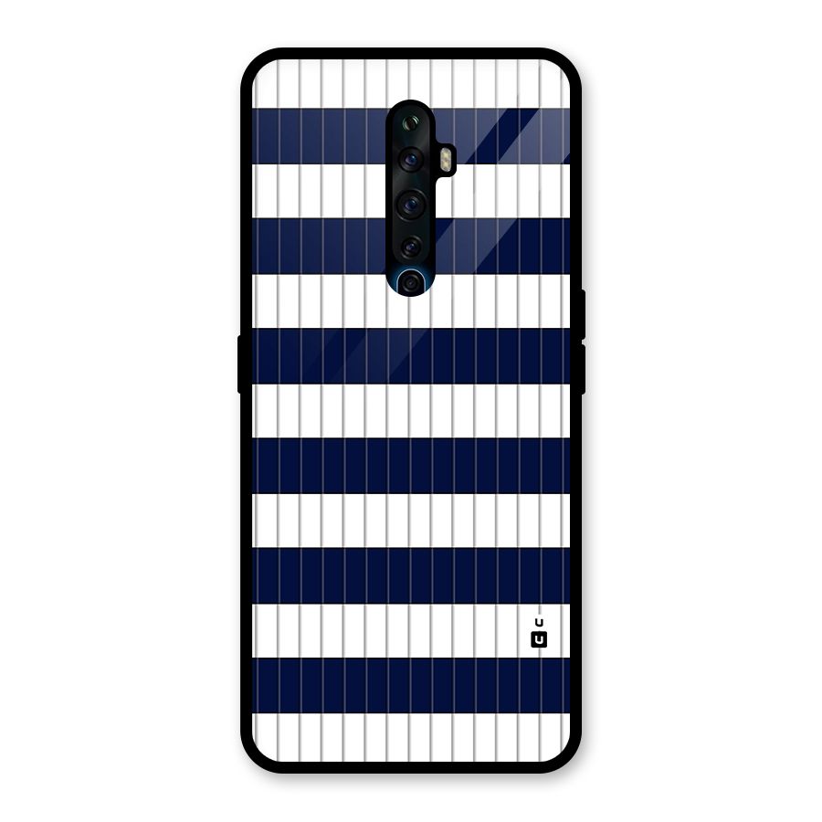 Step Stripes Glass Back Case for Oppo Reno2 Z