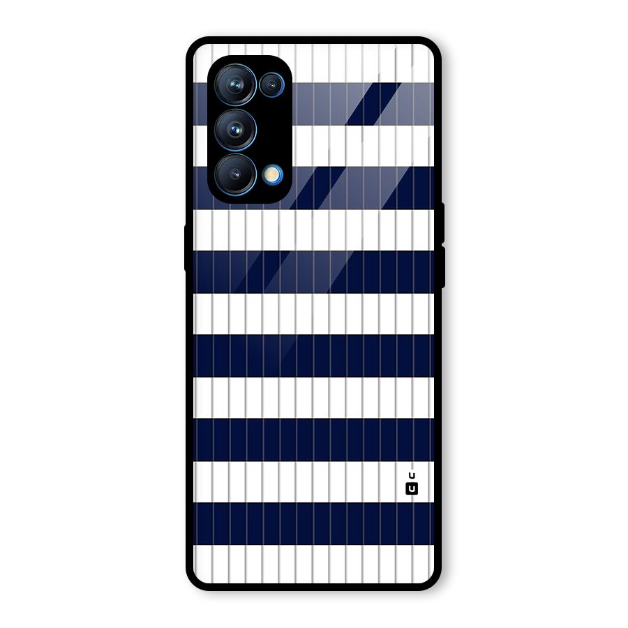Step Stripes Glass Back Case for Oppo Reno5 Pro 5G