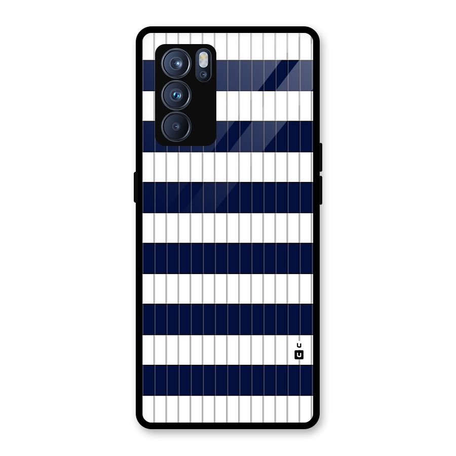 Step Stripes Glass Back Case for Oppo Reno6 Pro 5G