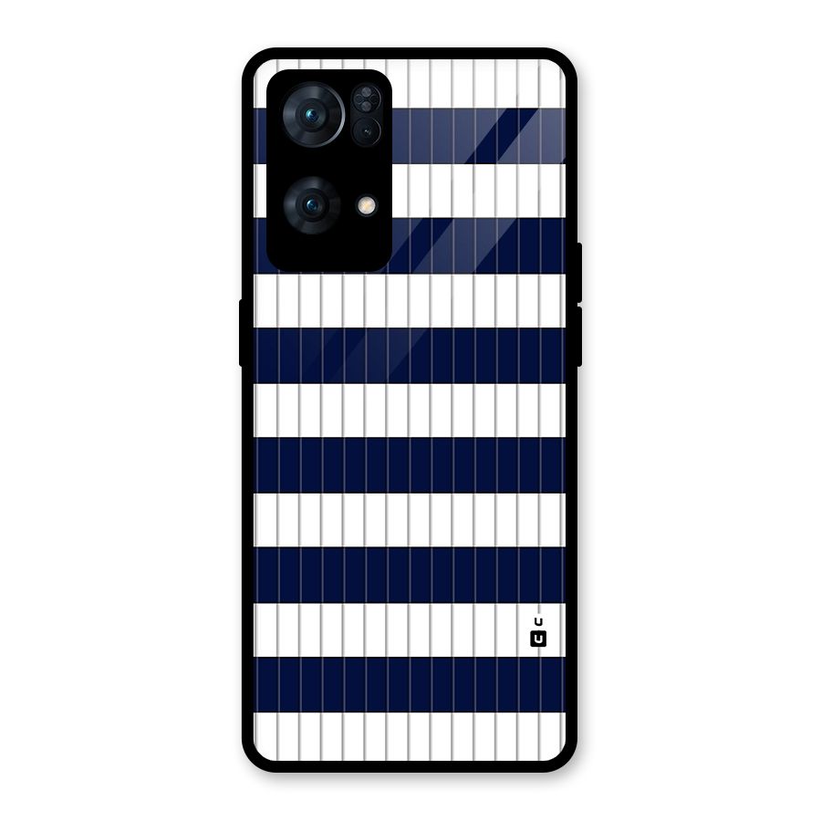 Step Stripes Glass Back Case for Oppo Reno7 Pro 5G