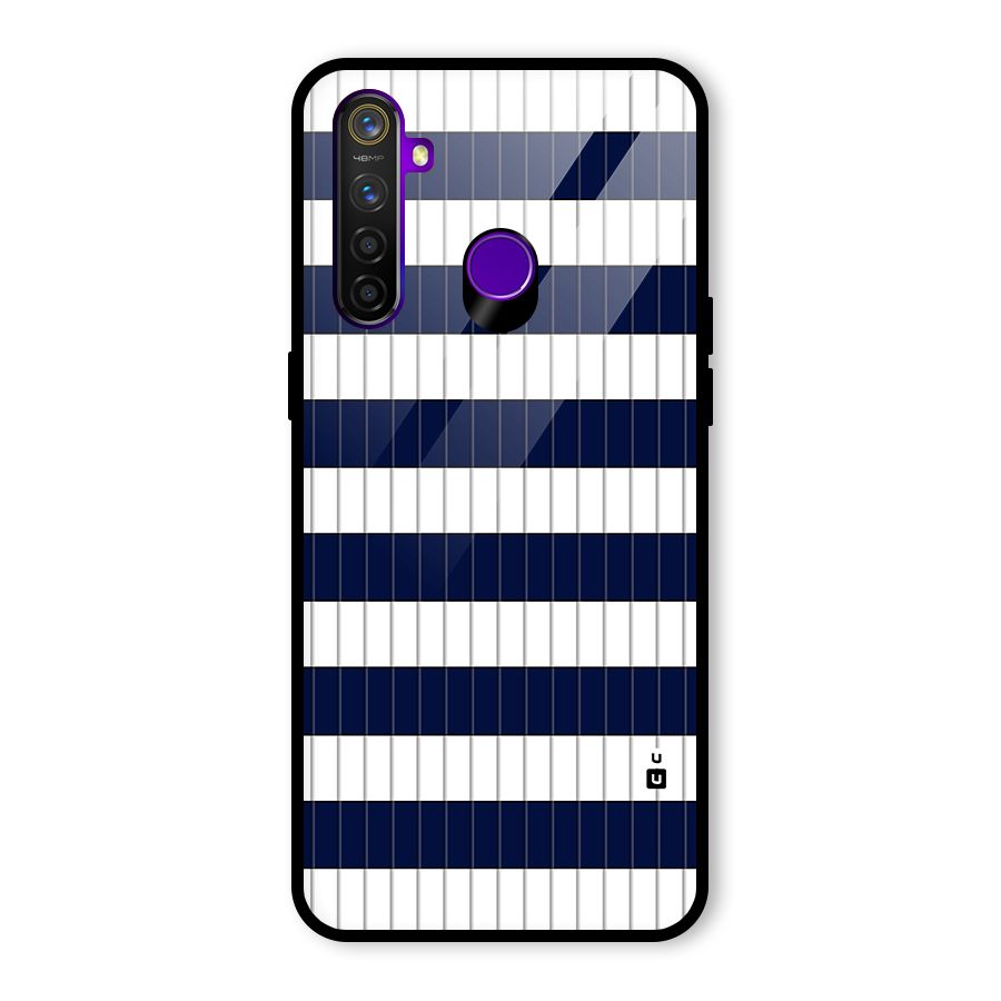 Step Stripes Glass Back Case for Realme 5 Pro