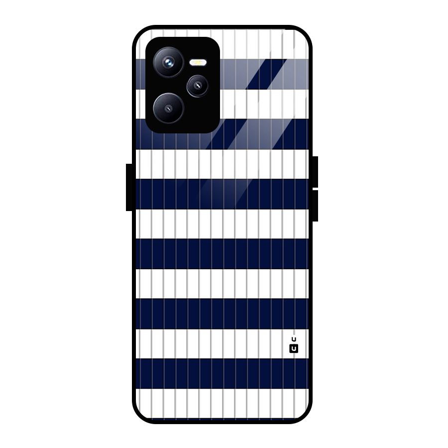 Step Stripes Glass Back Case for Realme C35