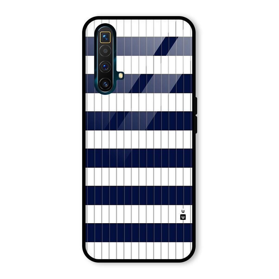 Step Stripes Glass Back Case for Realme X3