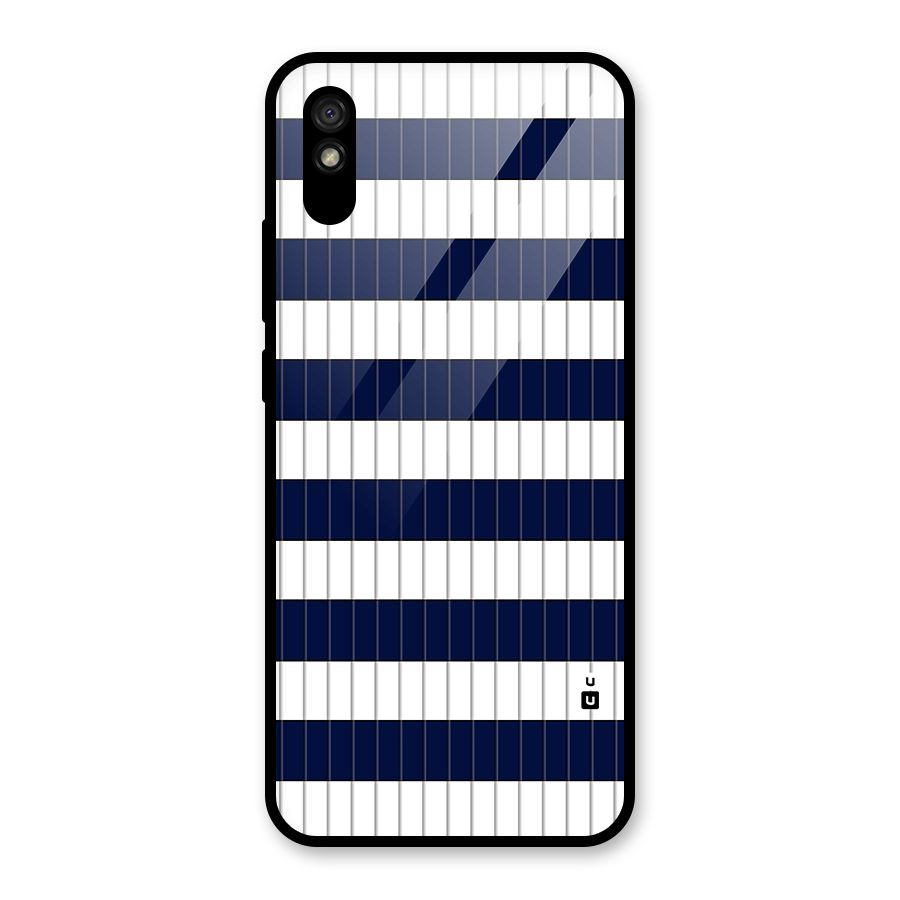 Step Stripes Glass Back Case for Redmi 9A