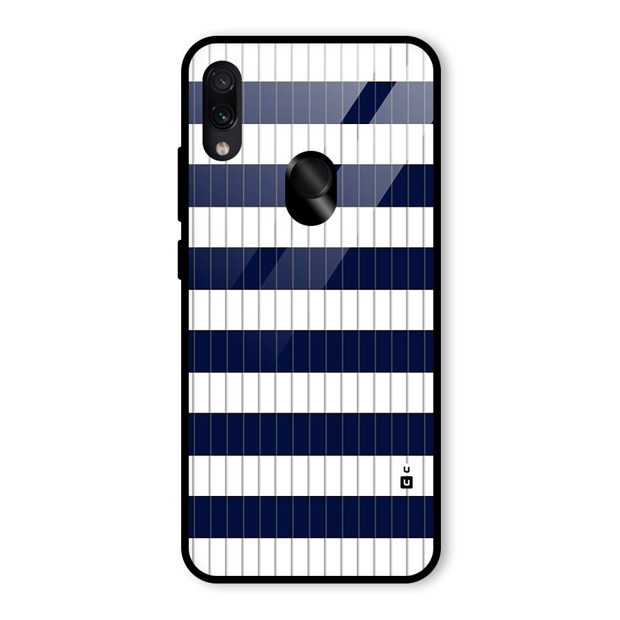 Step Stripes Glass Back Case for Redmi Note 7S