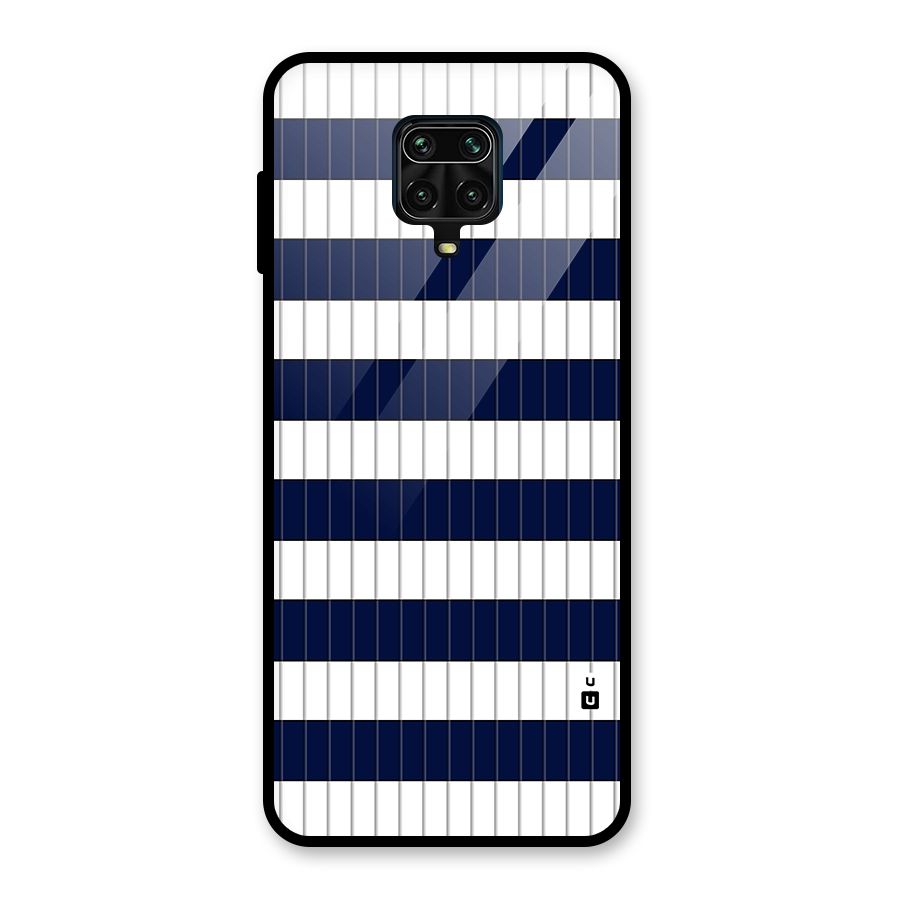 Step Stripes Glass Back Case for Redmi Note 9 Pro