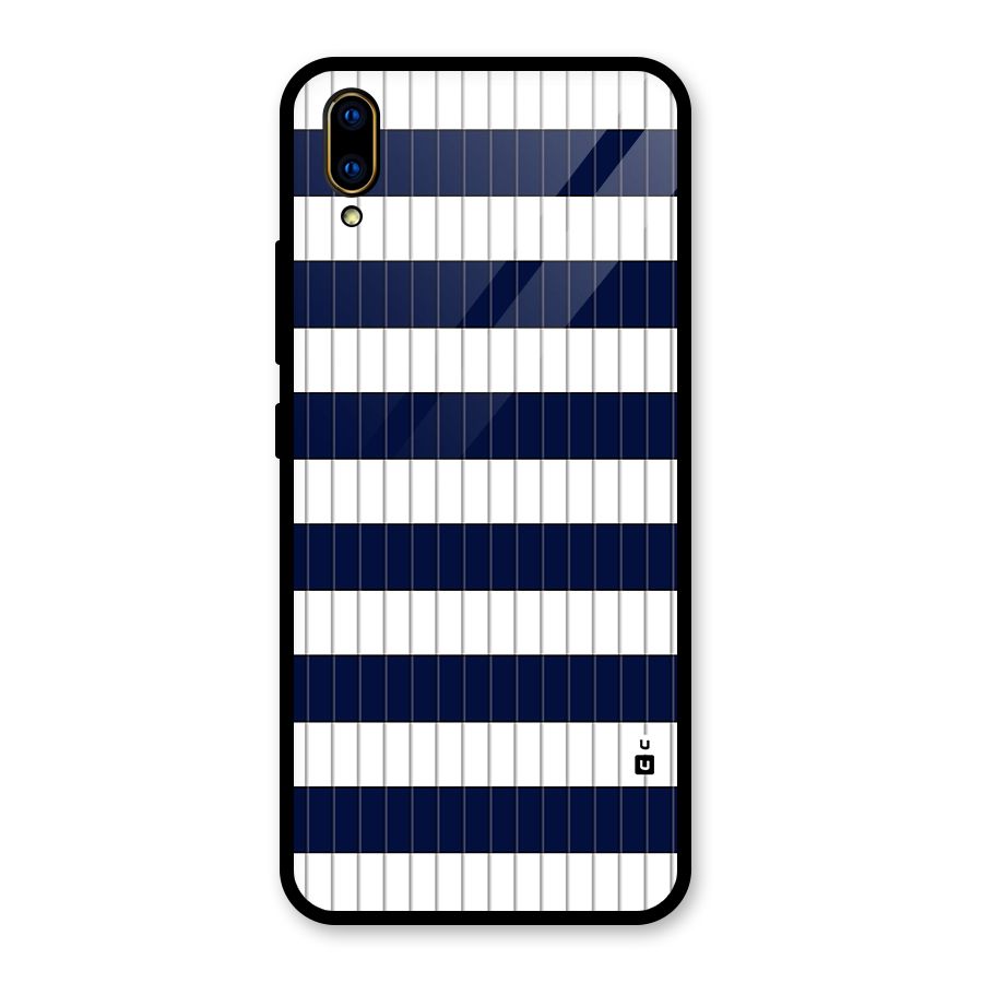 Step Stripes Glass Back Case for Vivo V11 Pro
