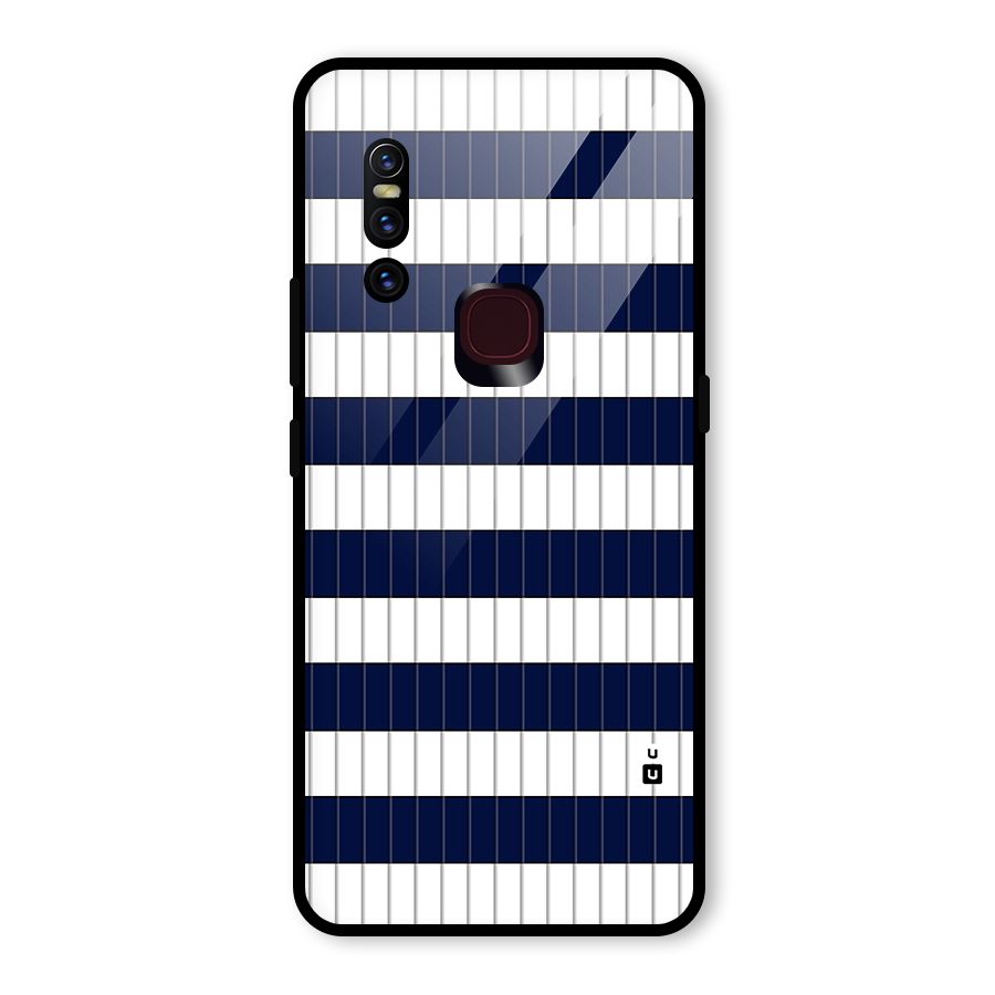 Step Stripes Glass Back Case for Vivo V15