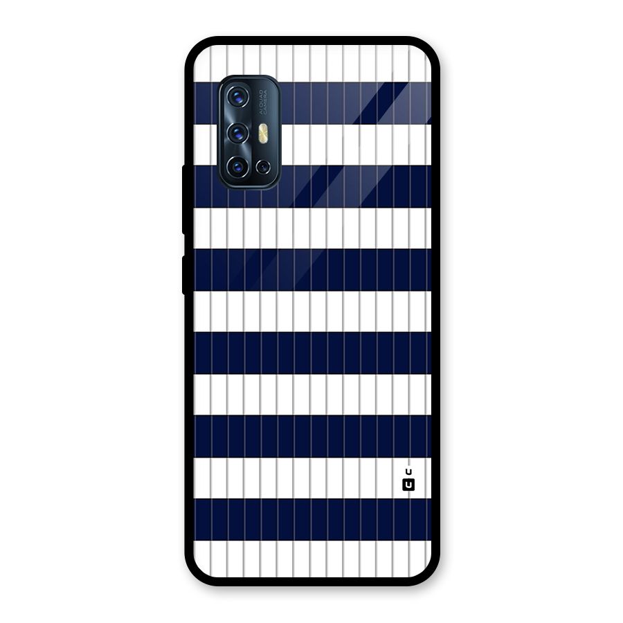 Step Stripes Glass Back Case for Vivo V17
