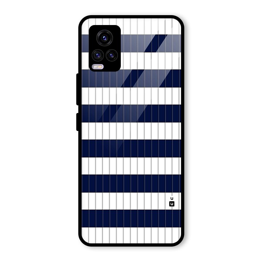 Step Stripes Glass Back Case for Vivo V20