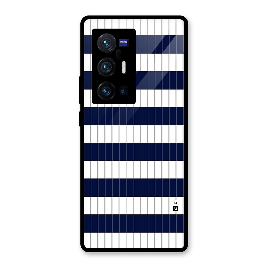 Step Stripes Glass Back Case for Vivo X70 Pro Plus
