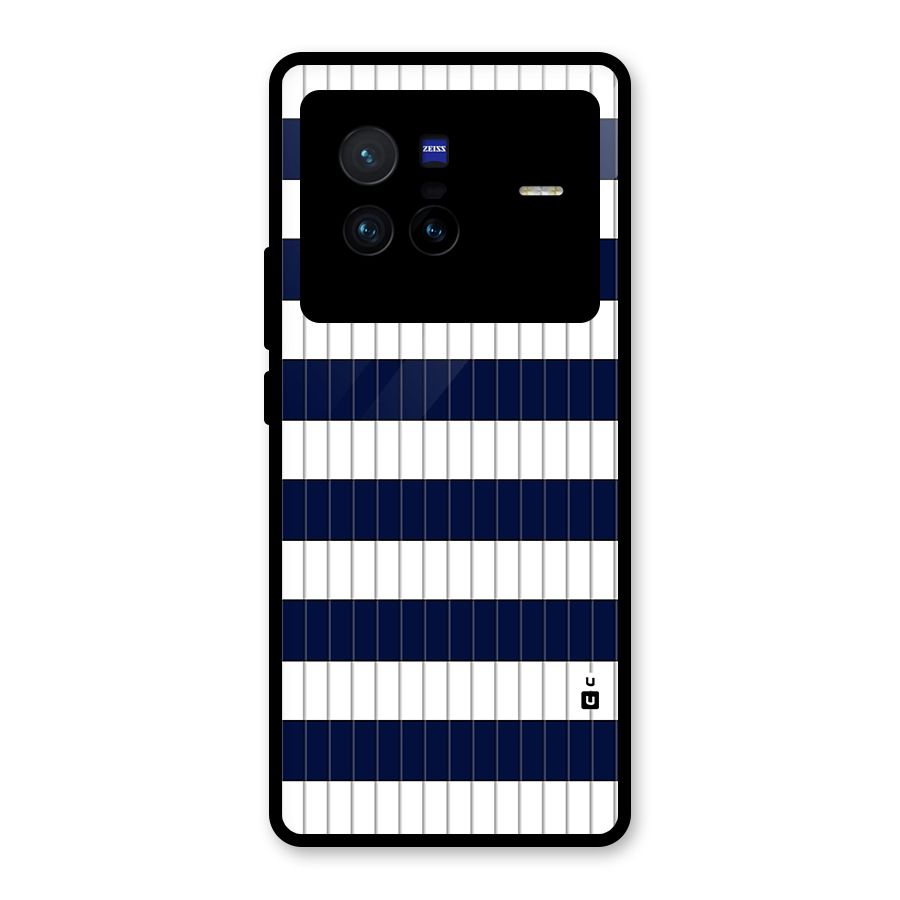 Step Stripes Glass Back Case for Vivo X80