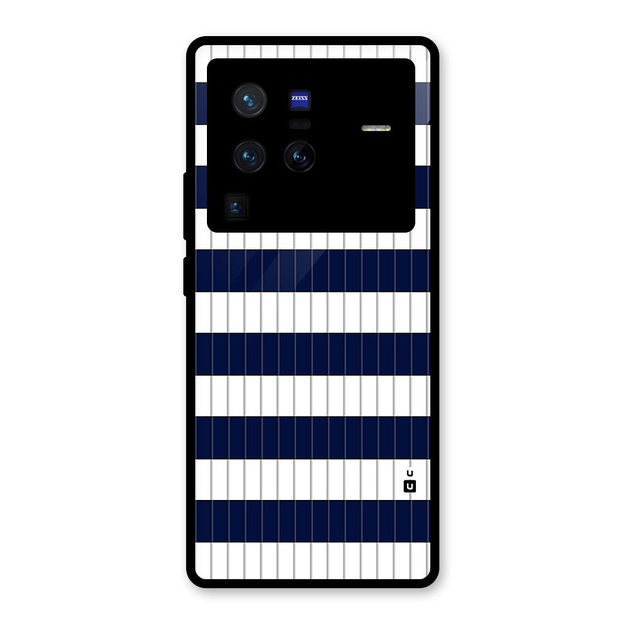 Step Stripes Glass Back Case for Vivo X80 Pro