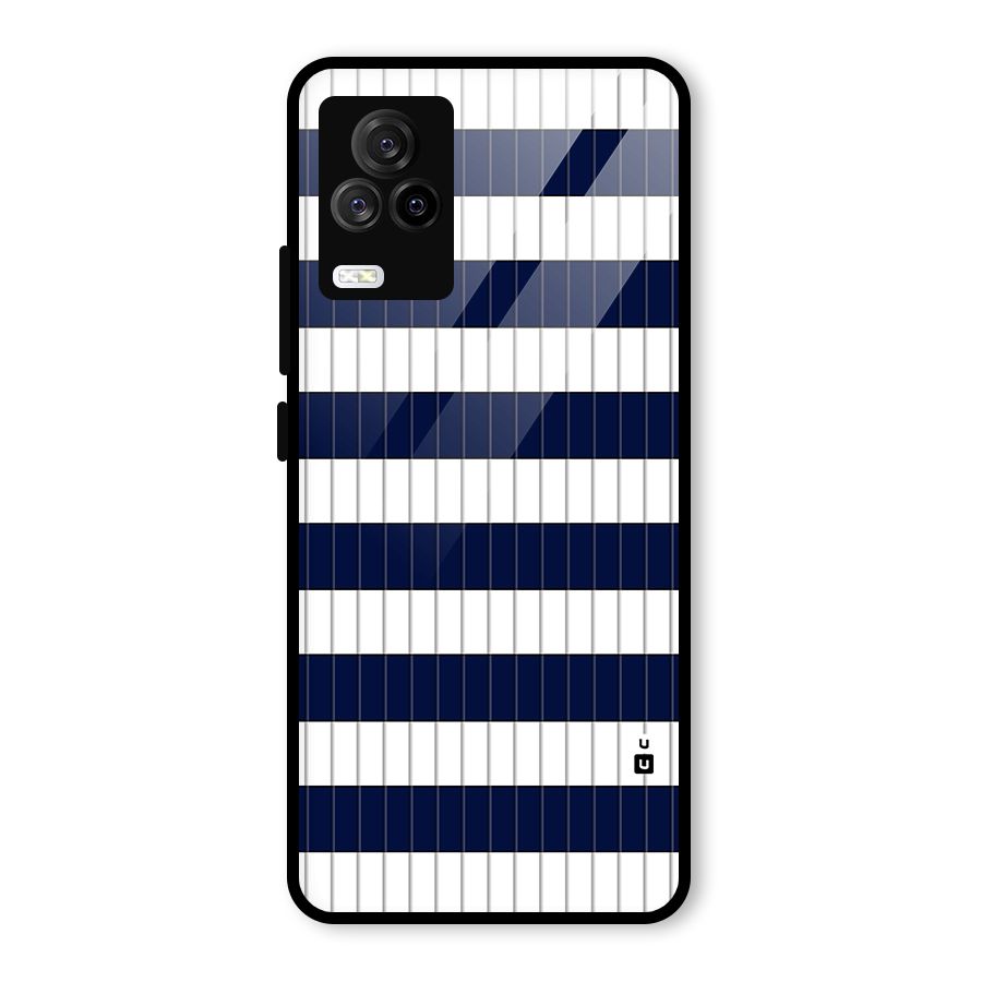 Step Stripes Glass Back Case for Vivo iQOO 7 Legend 5G