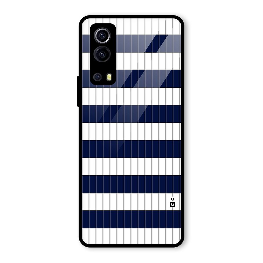 Step Stripes Glass Back Case for Vivo iQOO Z3