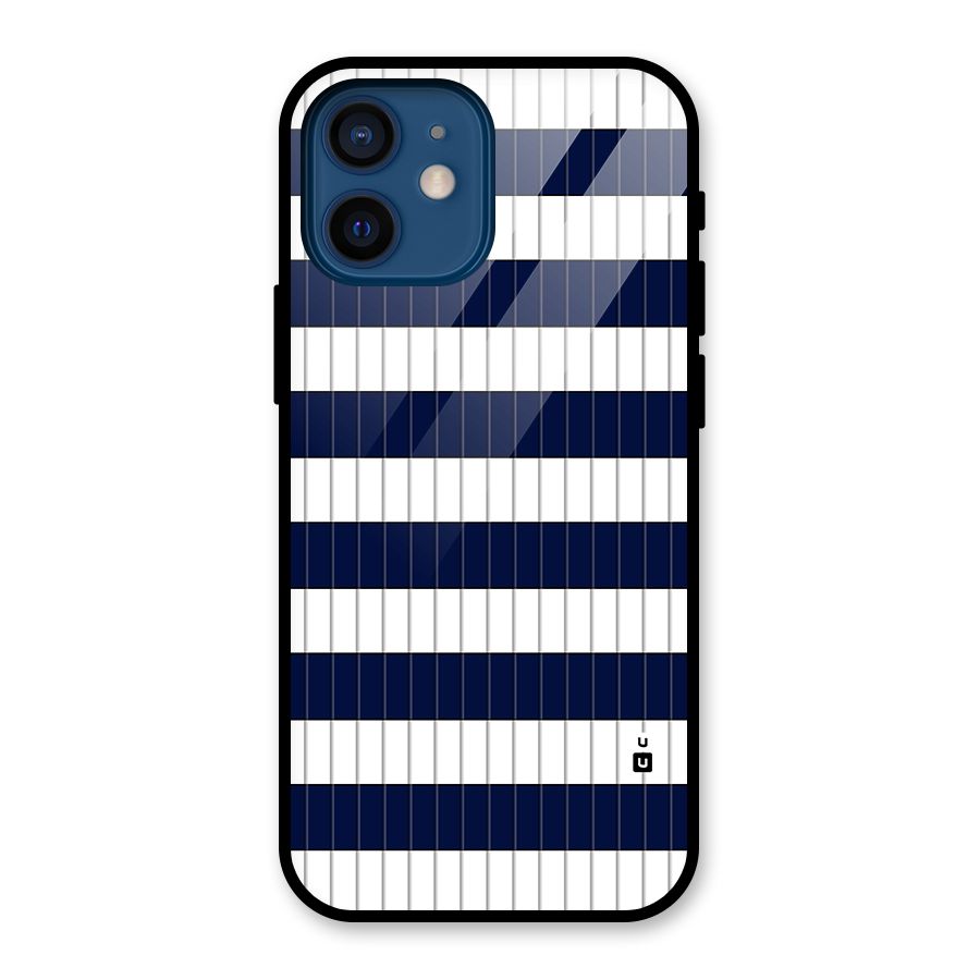 Step Stripes Glass Back Case for iPhone 12 Mini