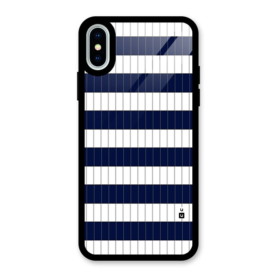 Step Stripes Glass Back Case for iPhone XS