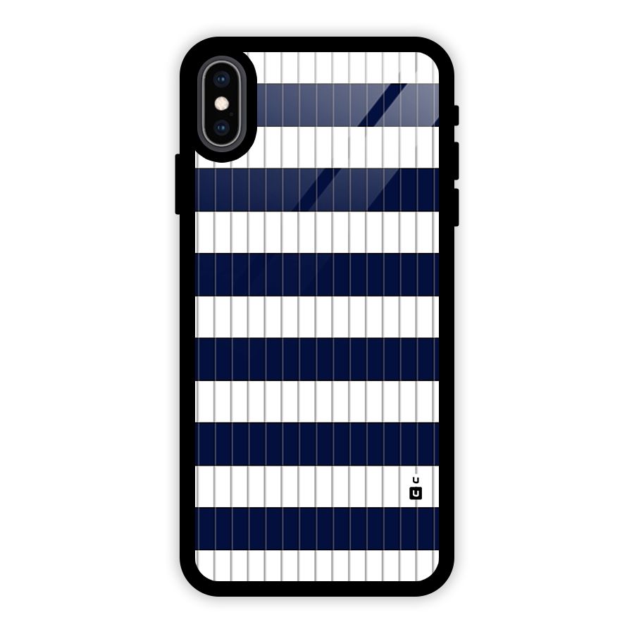 Step Stripes Glass Back Case for iPhone XS Max