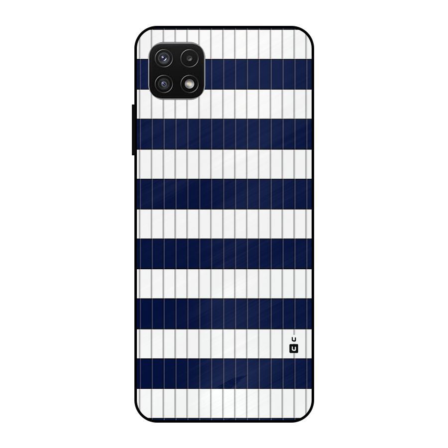 Step Stripes Metal Back Case for Galaxy A22 5G