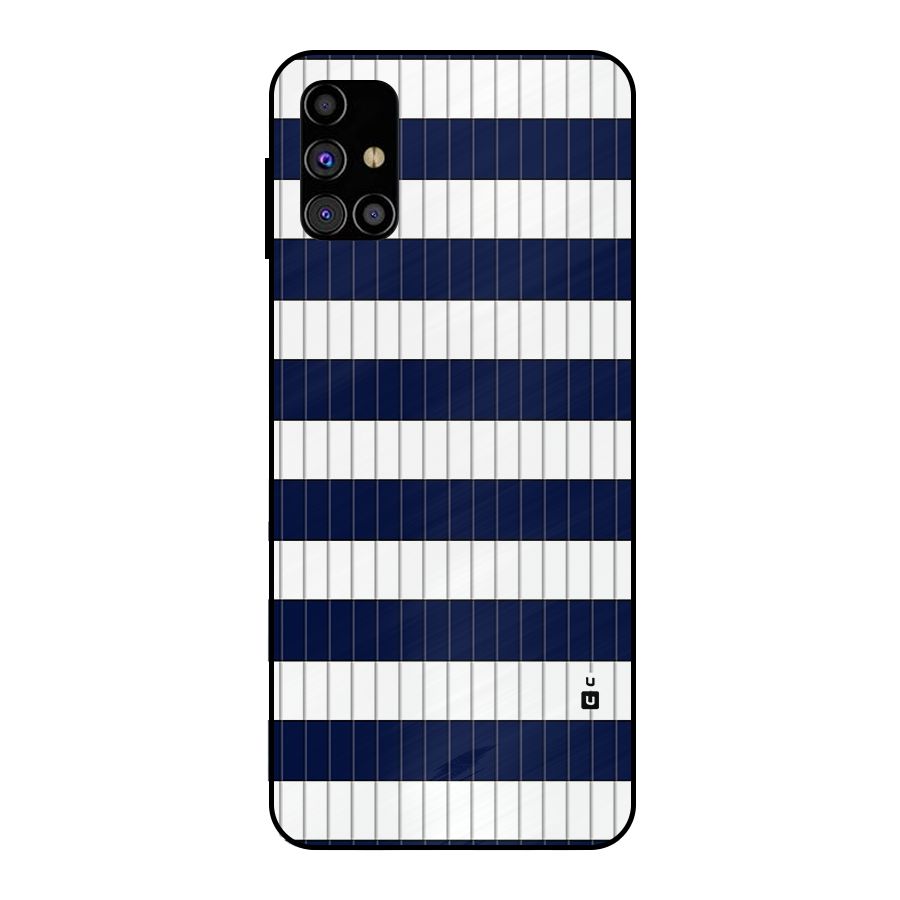 Step Stripes Metal Back Case for Galaxy M31s