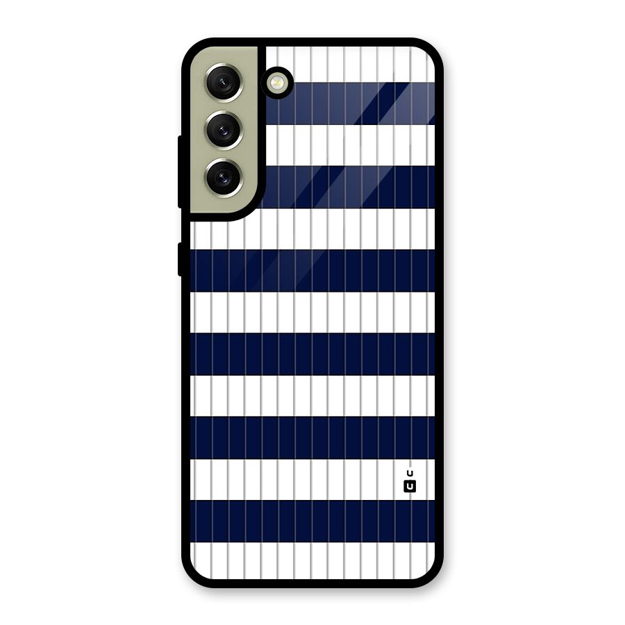 Step Stripes Metal Back Case for Galaxy S21 FE 5G (2023)