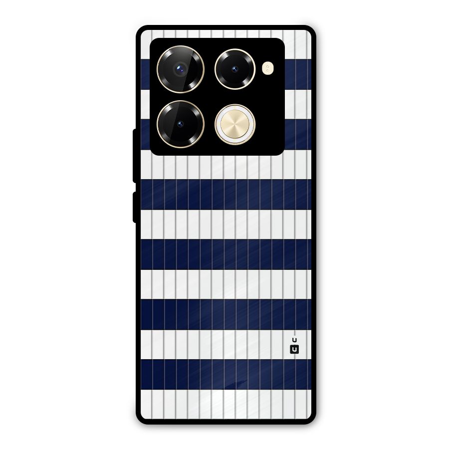 Step Stripes Metal Back Case for Infinix Note 40 Pro Plus